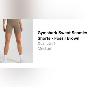 Gym shark sweat seamless shorts - fossil brown